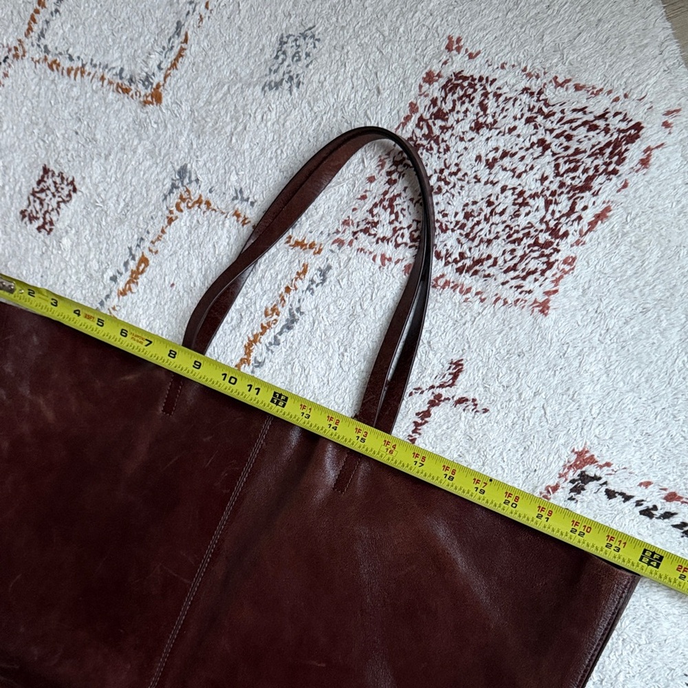 🪐 ZARA 🪐 Max Leather Tote Bag • Brown • One size only - Picture 15 of 16